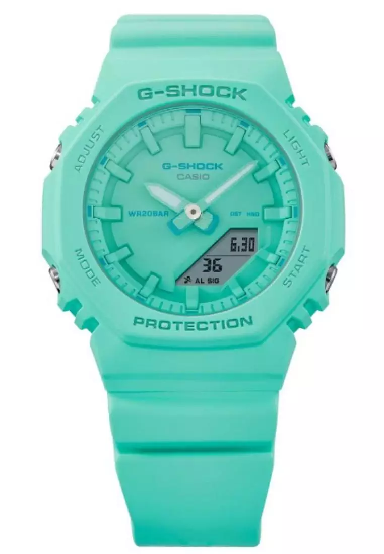Casio G-Shock Green Resin Strap Women Watch GMA-P2100-2ADR-P