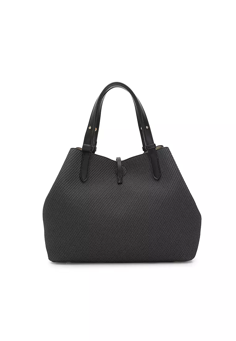 Women's Top Handle Bag / Sling Bag / Crossbody Bag / Shoulder Bag (Tas Tangan Wanita / Tas Selempang Wanita / Tas Bahu Wanita) - Hitam