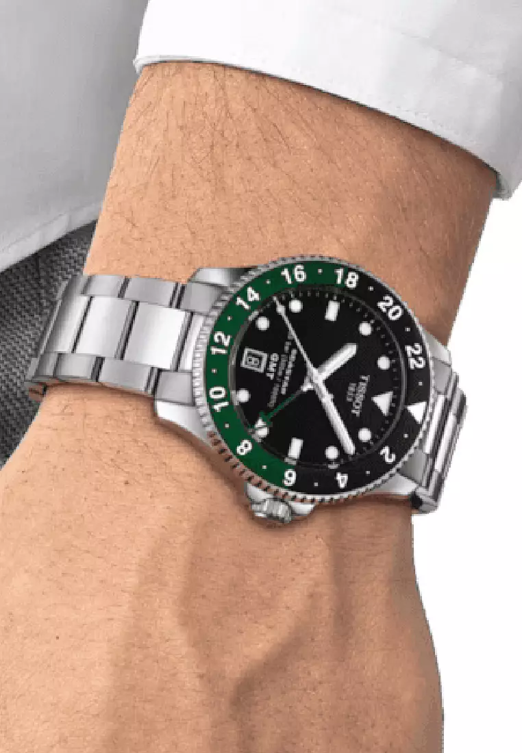 TIssot Seastar 1000 Quartz GMT Men's Watch - T1208521105100