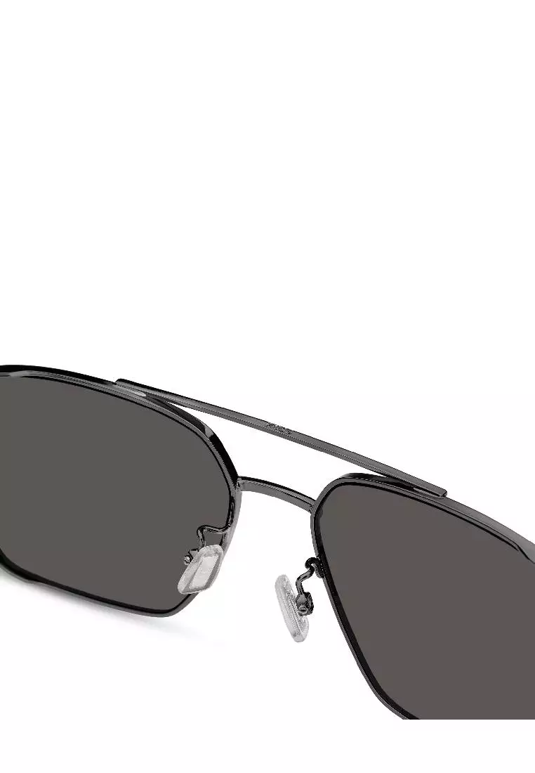 BOSS Sunglasses BOSS 1846/G/S-V81-M9, Rectangular with Dark Ruthenium Black colour