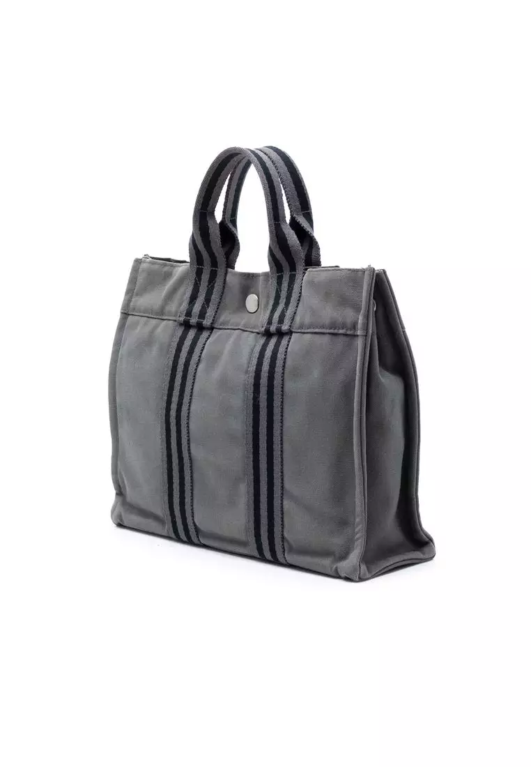 Pre-Loved Hermès Canvas Fourre Tout Pm