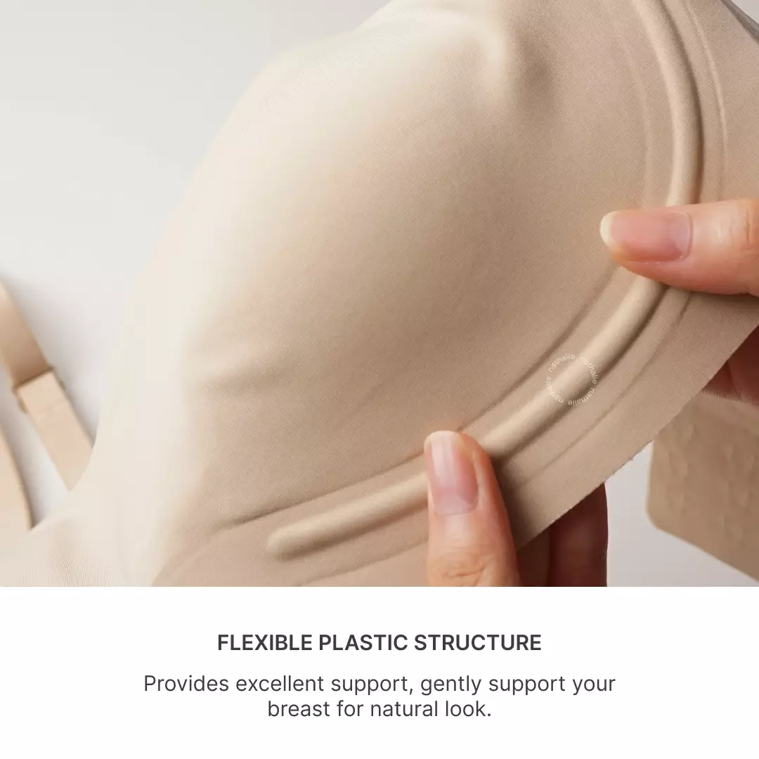 Nathalie Wire Thin Seamless Bra NTB 3523 - Baeige