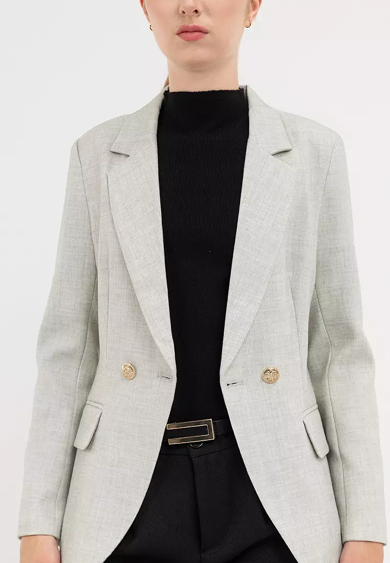 Tailored Double Breasted Blazer