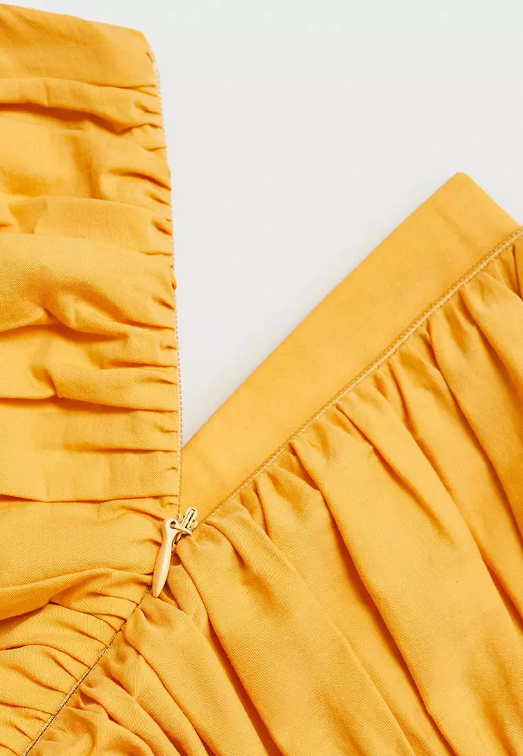 Ruched Strapless Top