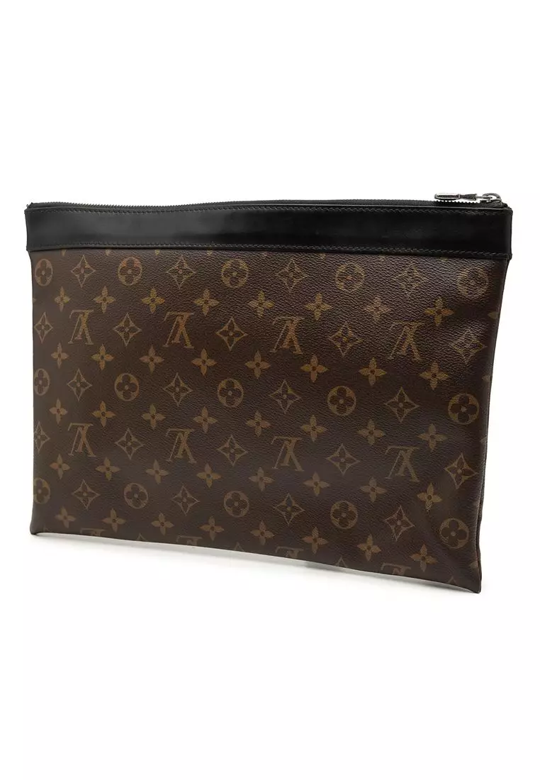 Pre-Loved Louis Vuitton Monogram Macassar Discovery Pochette Gm