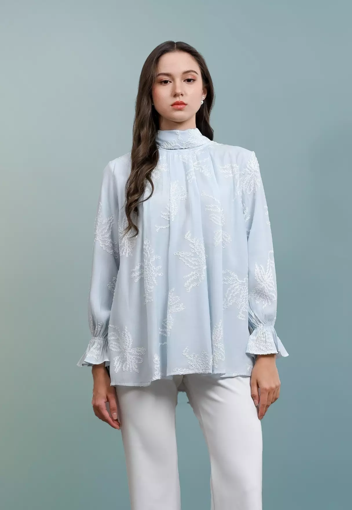 Aurine Blouse - Sky