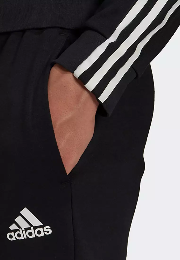 Adidas 3 stripe deals matte tracksuit bottoms mens
