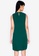 ZALORA BASICS green Basic Asymmetric Frill Sleeveless Dress E4EEAAAAF9C08EGS_2