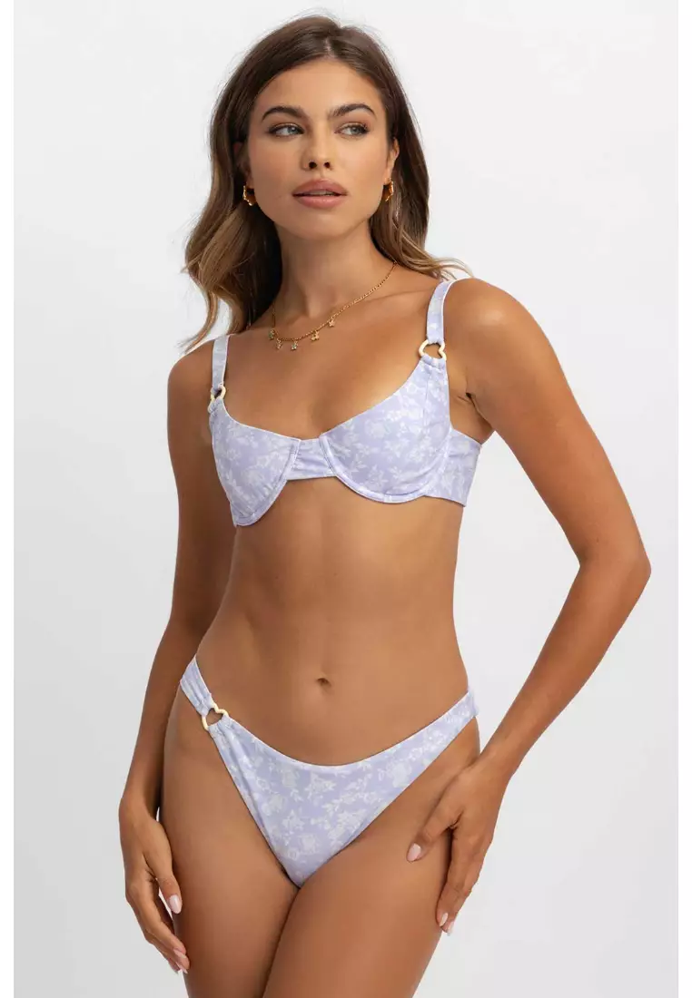 Camila Cheeky Bikini Bottoms, Salt Air