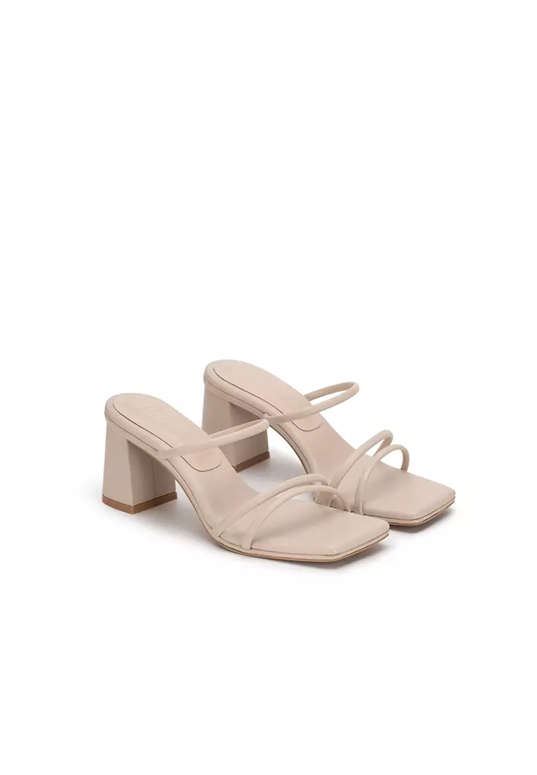 CLOUDFOAM STRAPPY BLOCK HEEL SLIDE