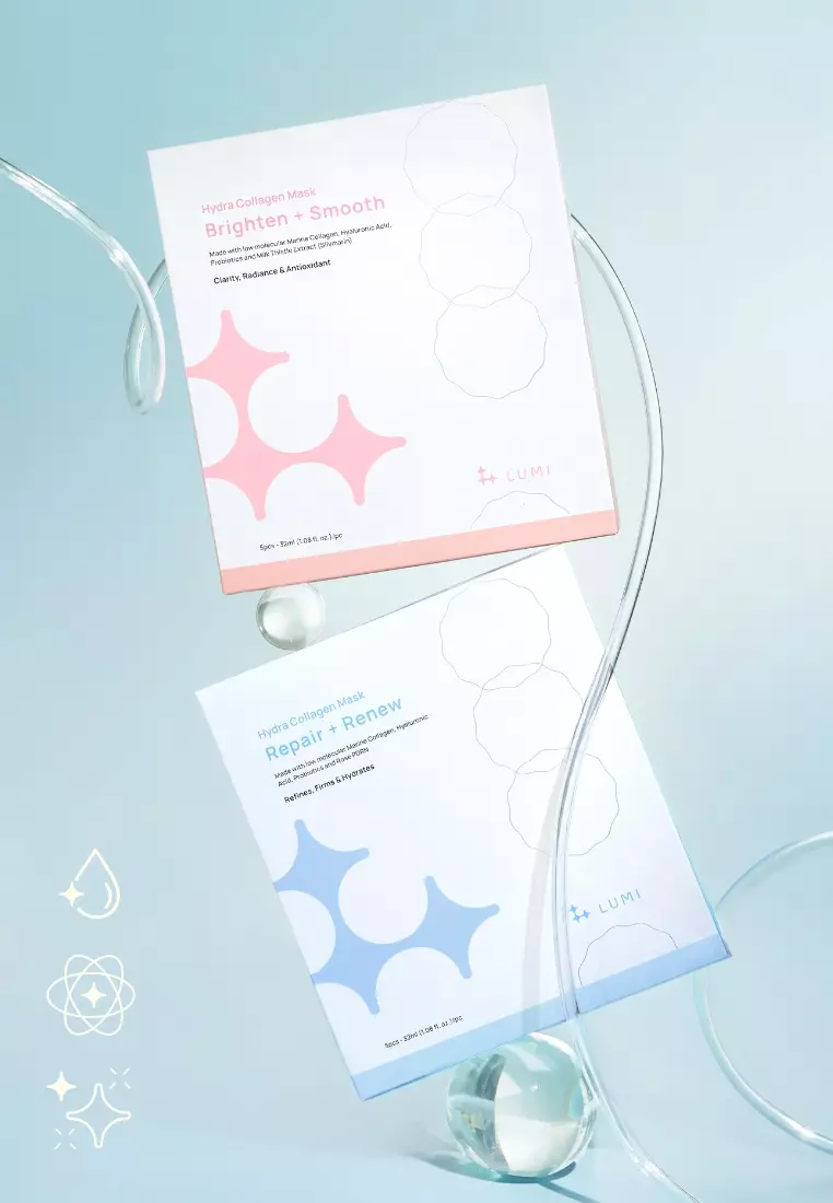 LUMI Hydra Collagen Mask - Repair + Renew (5 Sheets/Box)