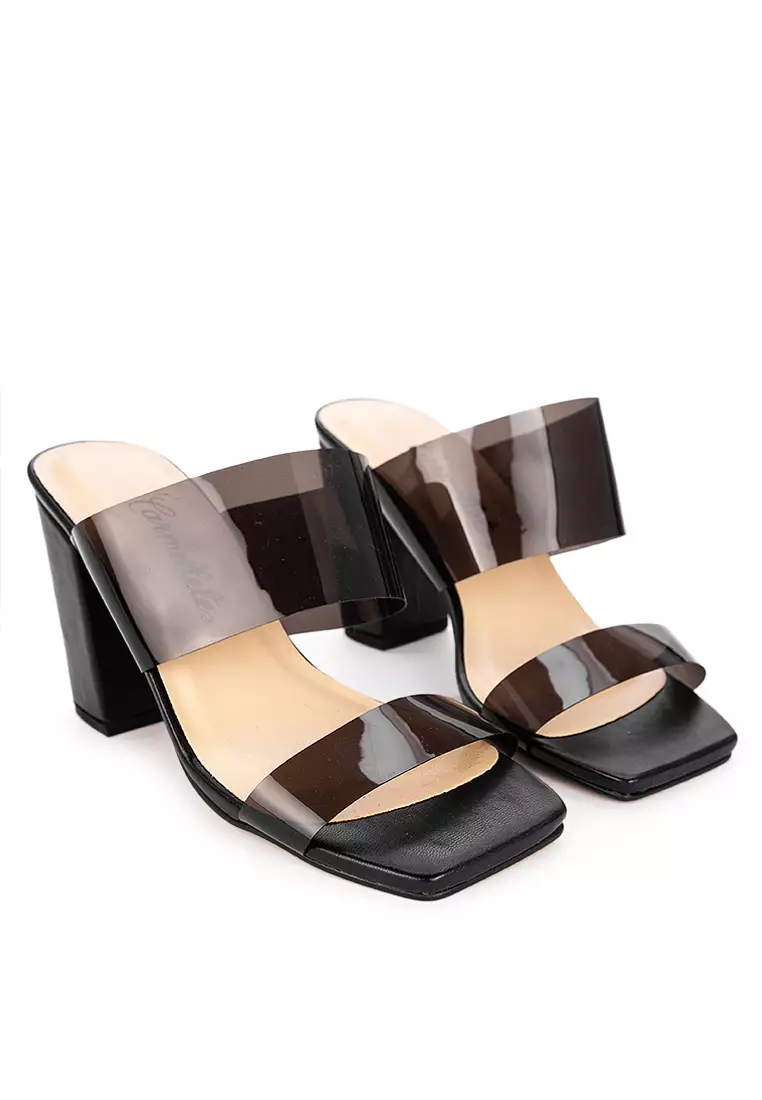 Vinyl High Heeled Slide