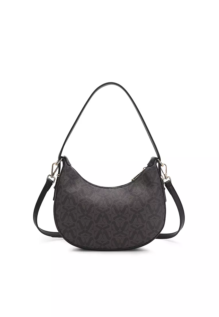 Women's Top Handle Bag / Sling Bag / Crossbody Bag / Shoulder Bag (Tas Tangan Wanita / Tas Selempang Wanita / Tas Bahu Wanita) - Hitam