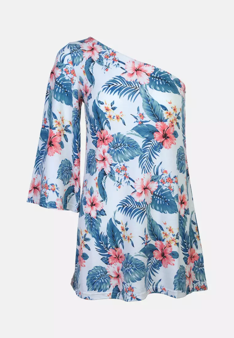 One Shoulder Tunic Top