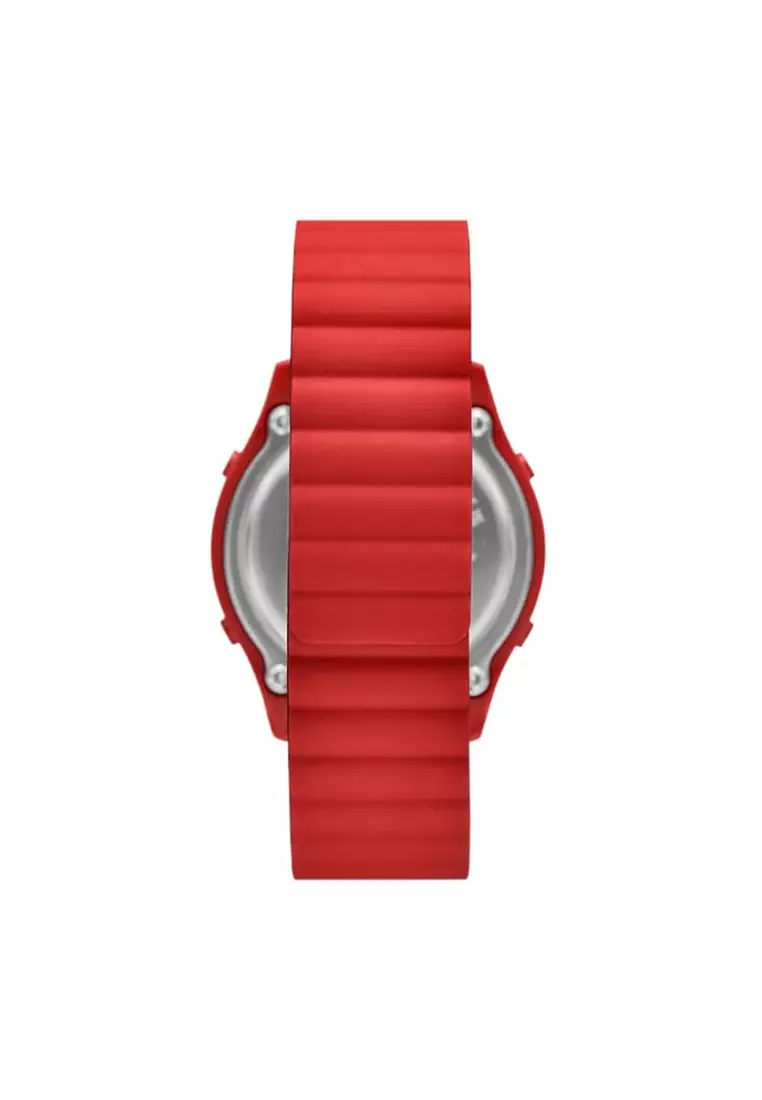 Rosencrans Magnet Red Silicone Strap Digital Watch SKC-SR5247