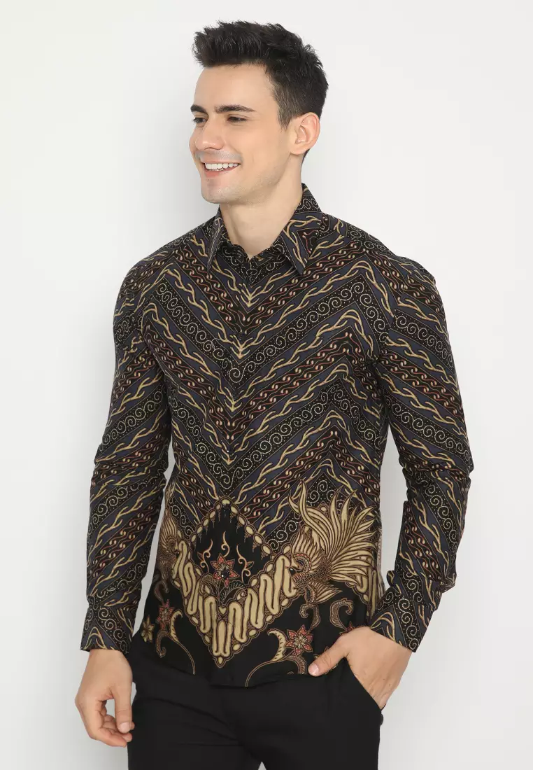 Batik Shirt Wardhana - Black