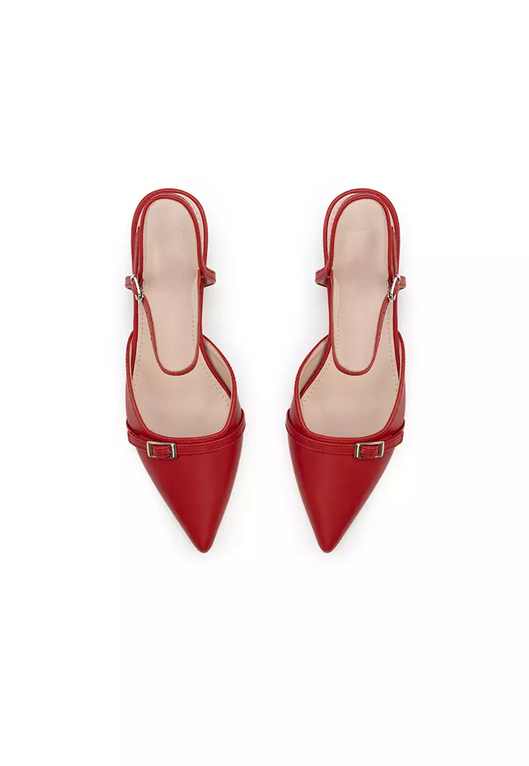 Jual nose ANKLE STRAP KITTEN HEEL PUMP Original 2024 ZALORA Indonesia