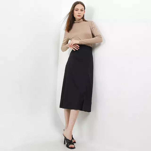 Kweni A-Line Midi Skirt