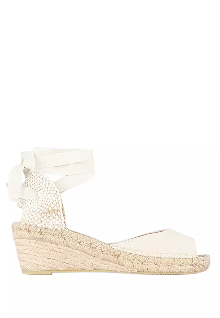 Discount on Espadril  shoes - SKU: Valenciana Peep Toe Oyster