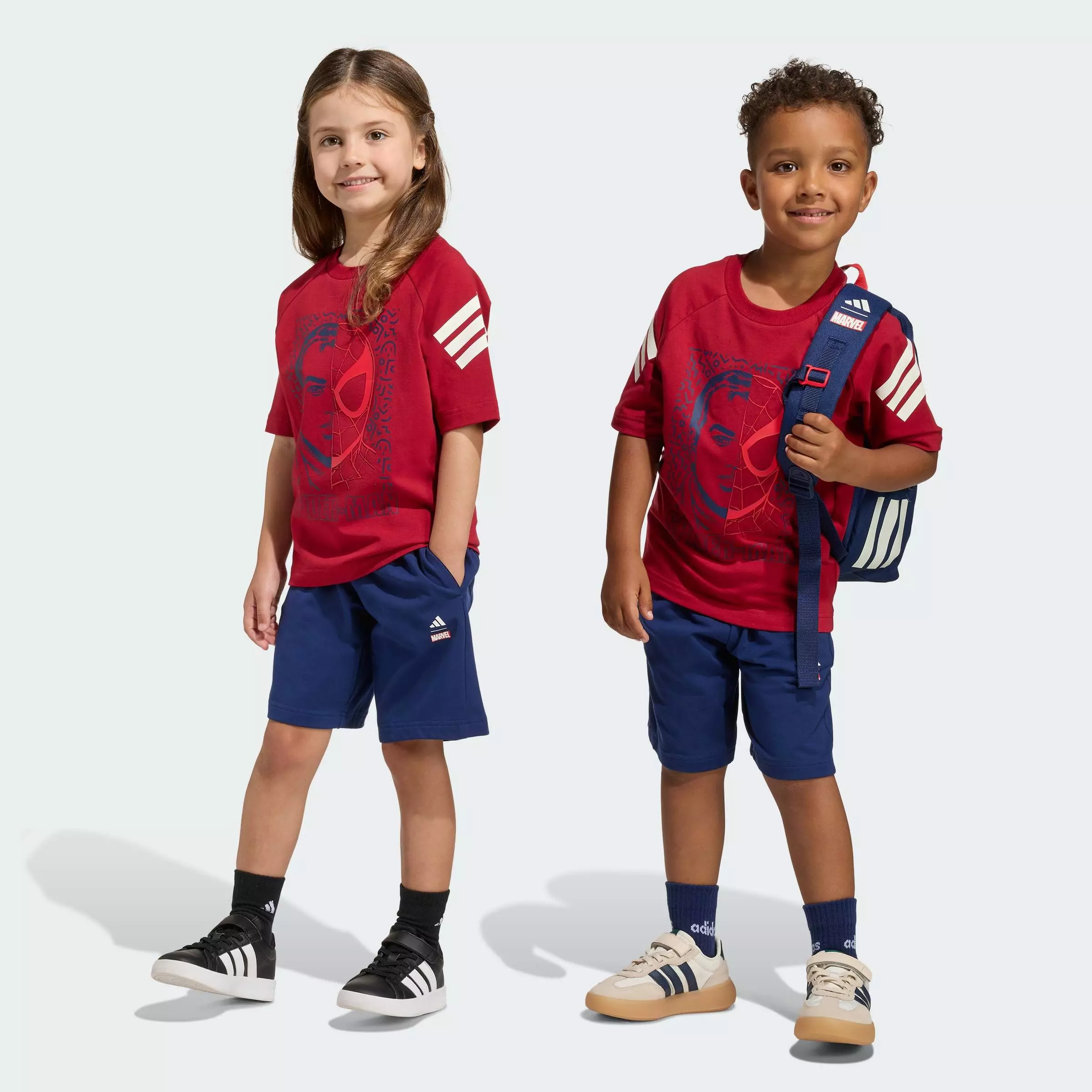Lifestyle MARVEL SPIDER-MAN T-SHIRT SET Unisex Burgundy JZ3568