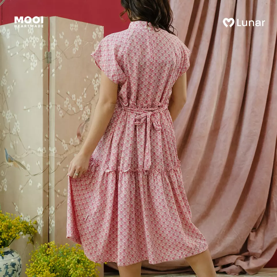 Mooi Dress Dewasa Lunar Collection Hui Cheongsam Dress Adult - Red