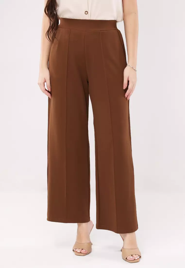 Colored Wide Leg Pants Ladies