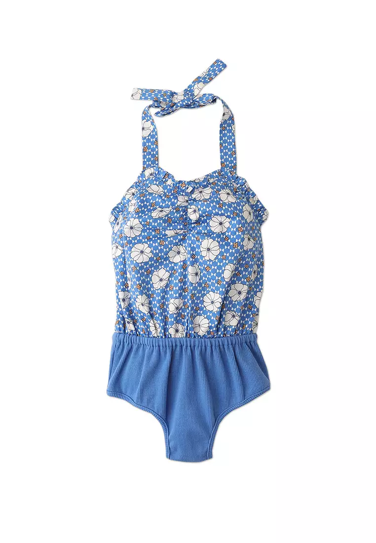 Buy Gingersnaps Girls Retro Floral Bodysuit With Rib Bottom 2024 Online