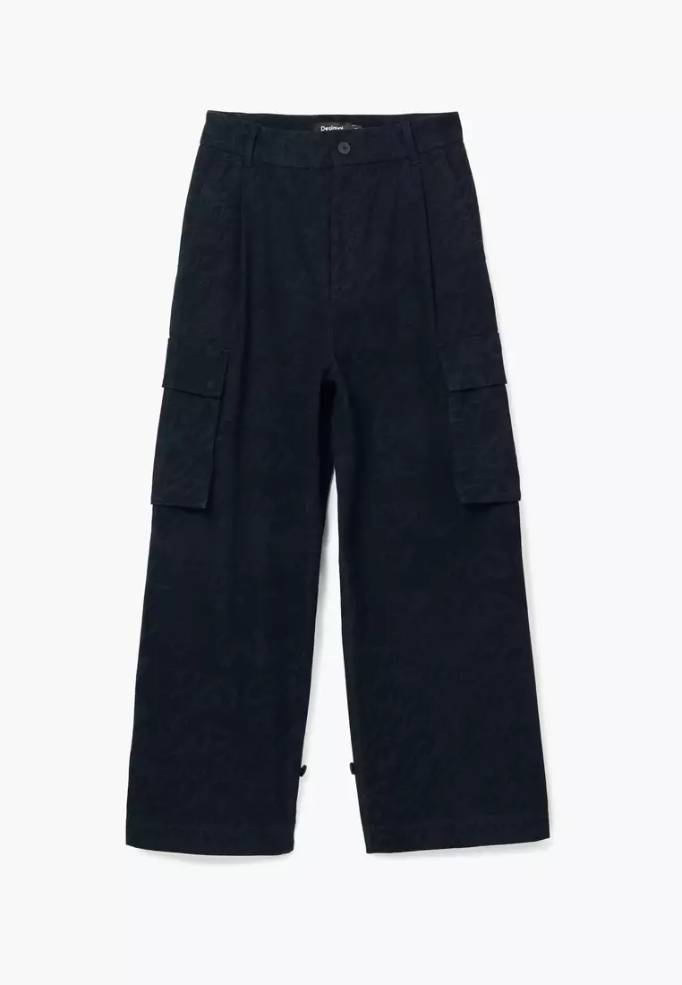 Desigual Woman Cargo pants with M. Christian Lacroix print.