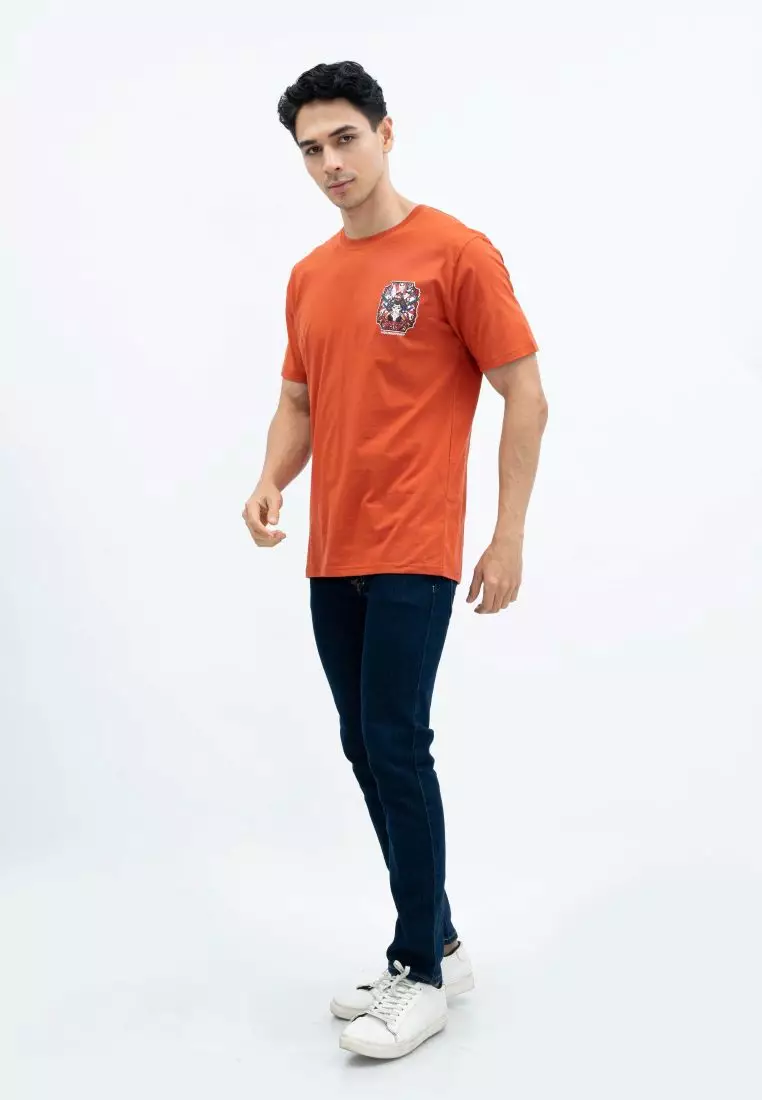 Houseofcuff T-shirt Kaos Motif Wanita Pendek Terracotta Size S-4XL