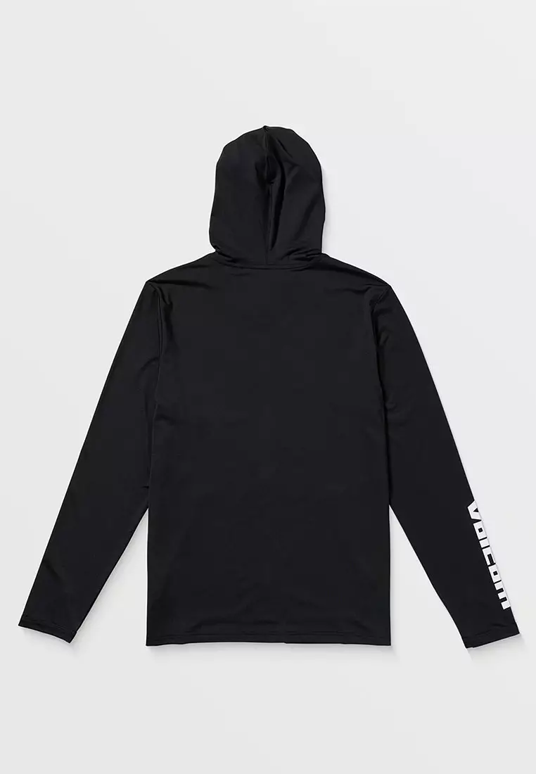 MTG MODSTONE LOOSE ZIP LONG SLEEVE RASHGUARD BLACK