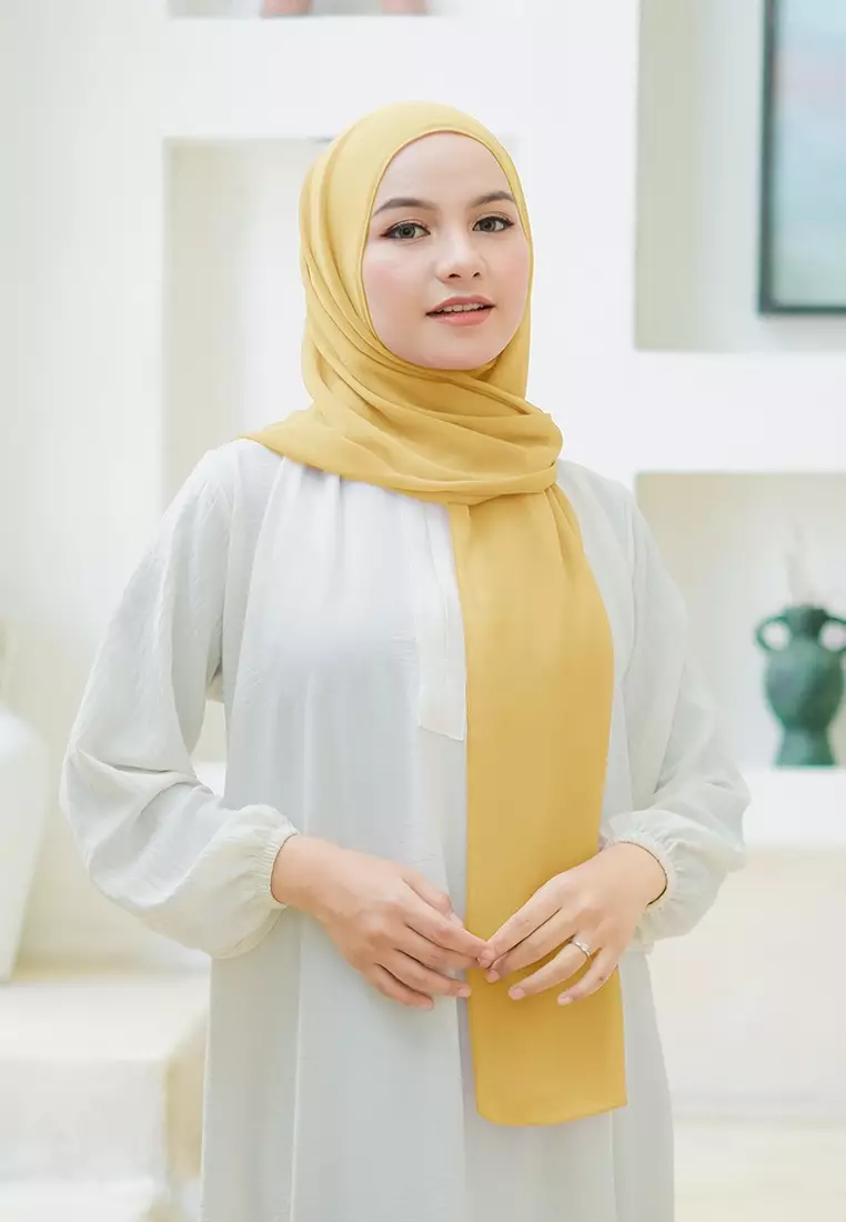 HIJAB INSTAN LATIFA - MUSTARD