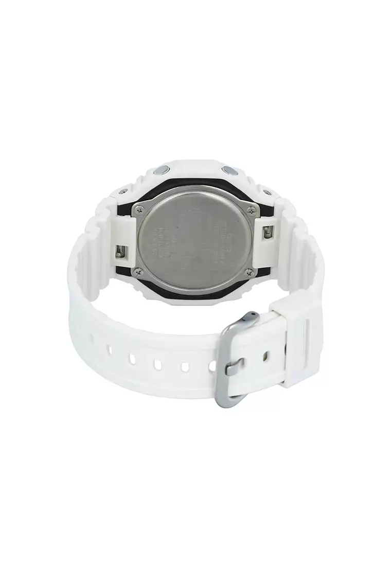 GA-2100HDS-7A Men’s Analog Digital Watch White Resin Band