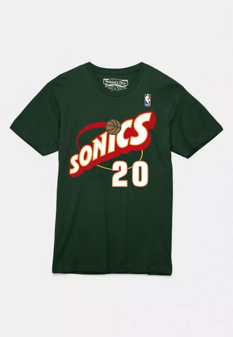 #20 Gary Payton Super Sonic - Player Name & Number Tee