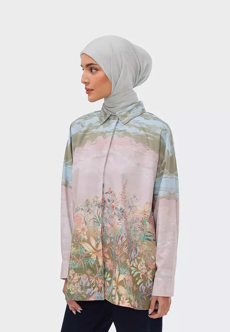 Ria Miranda Warm Sand Jazha Shirt