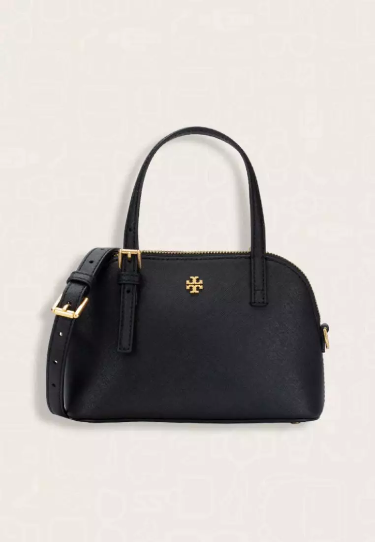 Jual TORY BURCH Tory Burch Emerson Dome Satchel Black Original 2023 ZALORA Indonesia
