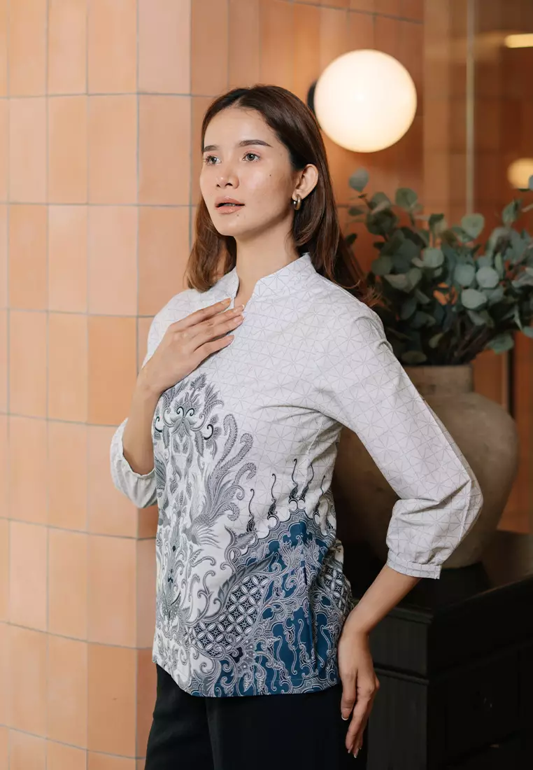 Hadinata Batik Wanita Superfine Blouse Madira Mavendra