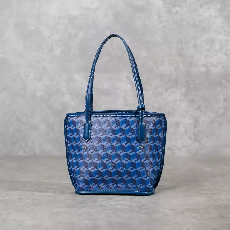 Tas CHRISTY NG MONOGRAM PATTERN BLUE TOTE BAG MINI 100% ORIGINAL