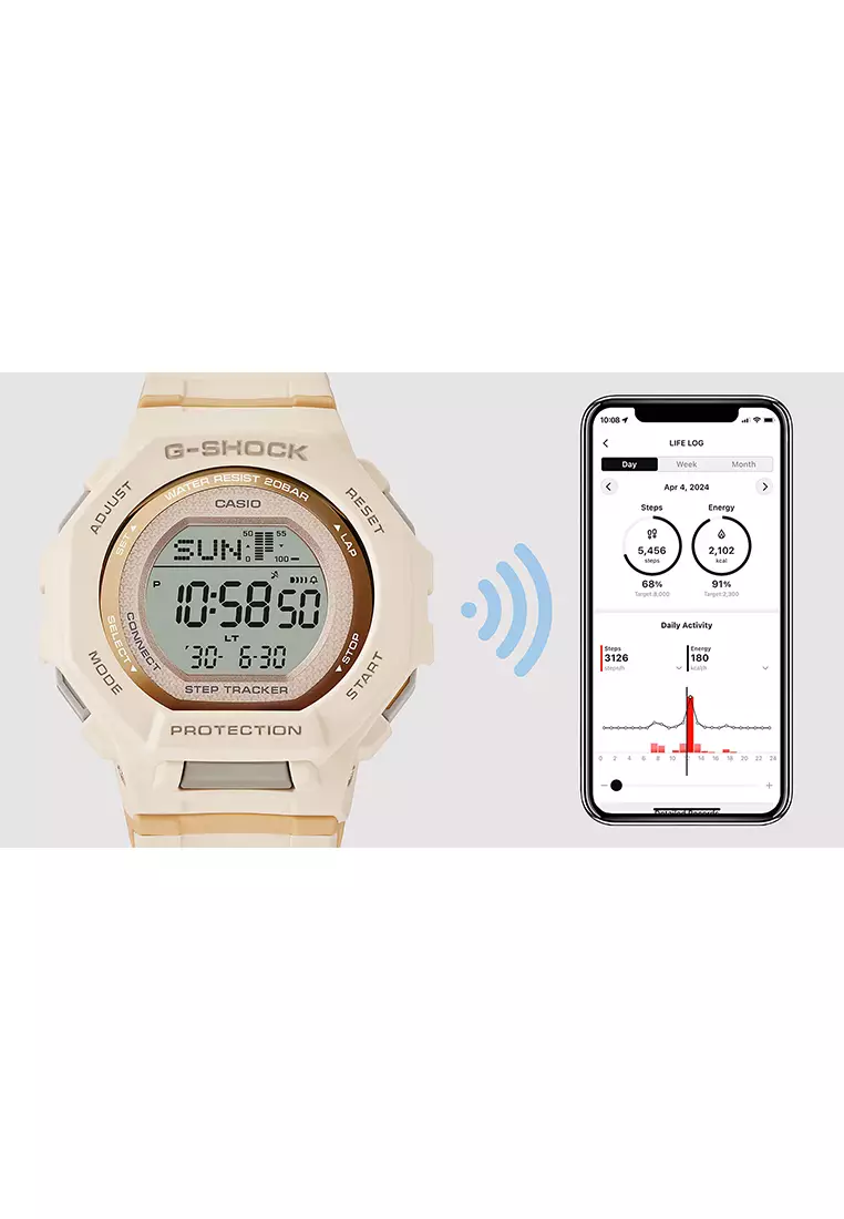 Casio G-Shock Jam Tangan Digital Wanita - Rosegold Resin Band - GMD-B300-4D