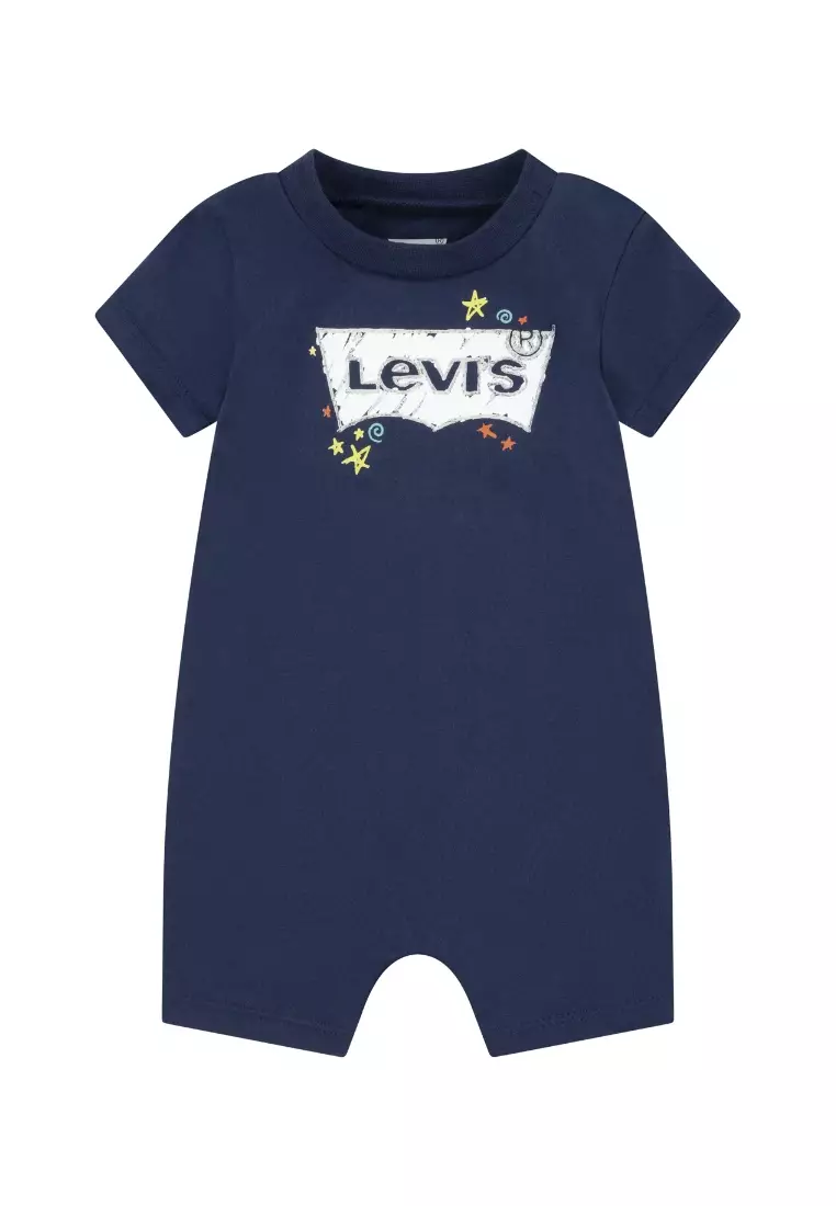 Buy Levi s Levi s Doodle Batwing Romper Naval Academy Newborn