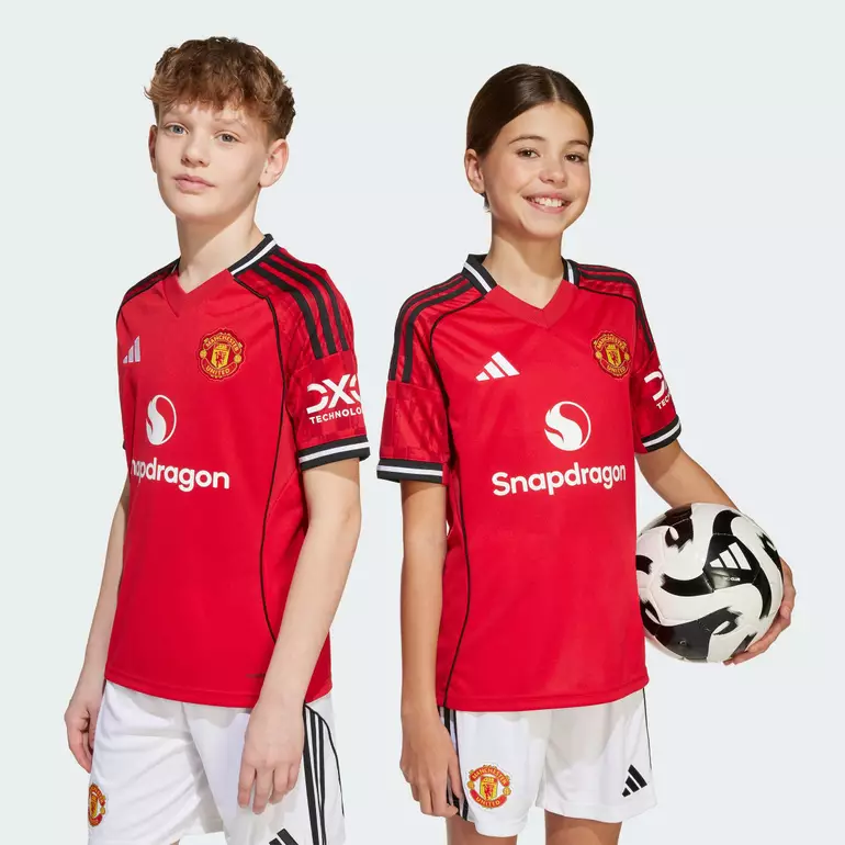Football Manchester United 25/26 Home Jersey Kids Unisex Red JP3013