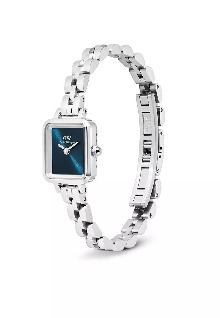 Quadro Mini Arch 3-Link Arctic Sunray Silver Women Watch stainless steel watch DW Official Authentic Original