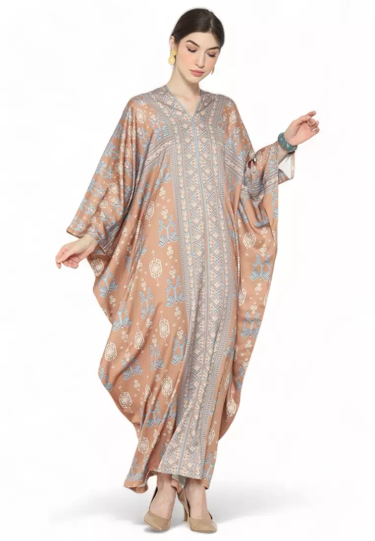 Kanzi Exclusive Long Sleeve Songket Kaftan