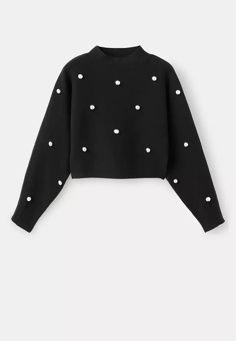 Perkins-Neck Sweater With Spheres