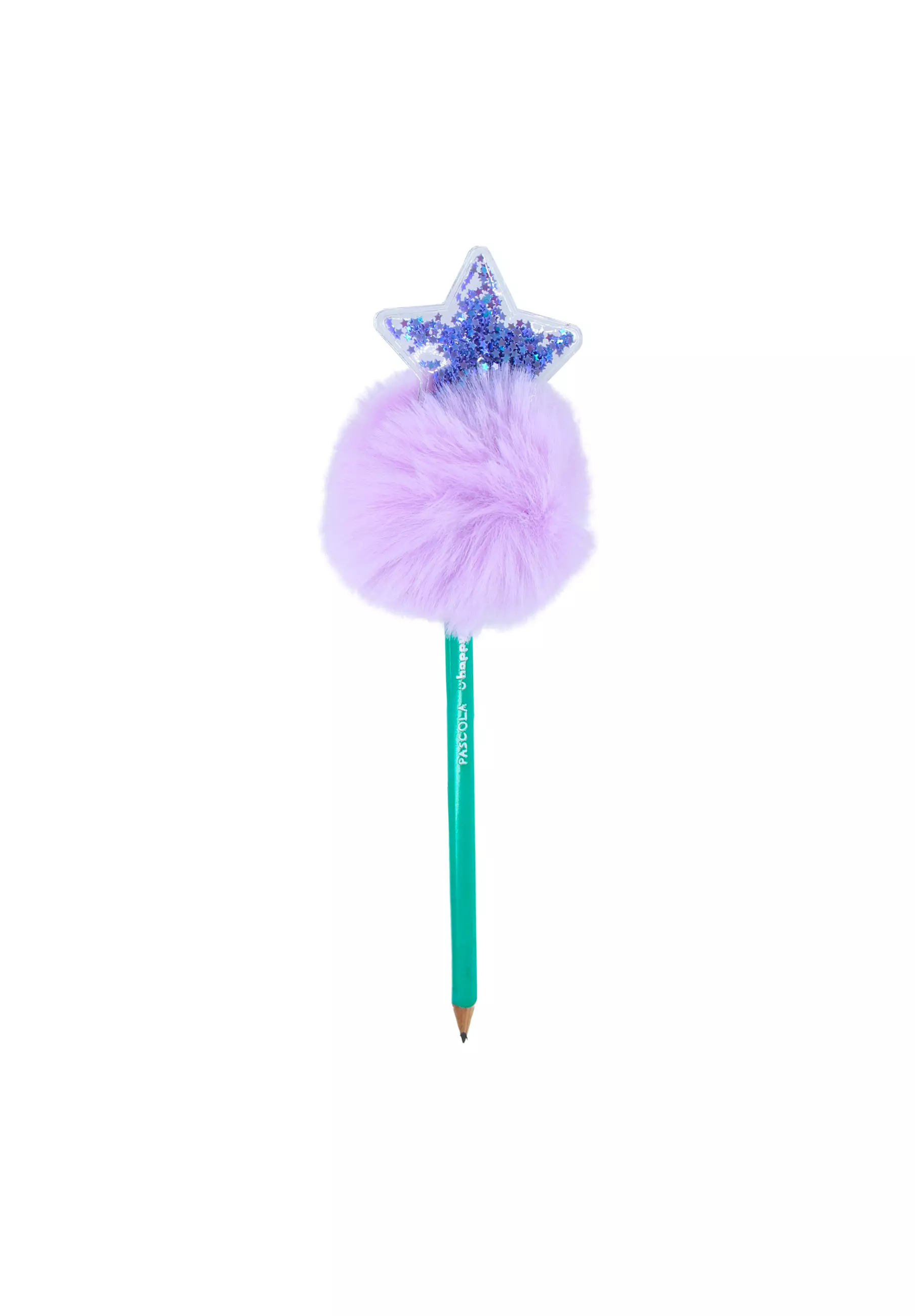 Star Topper Pom-Pom Happy Junior Purple Green