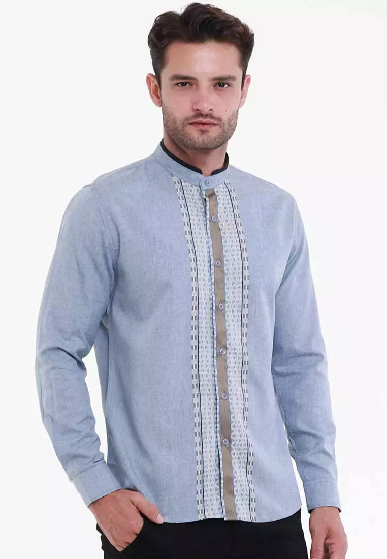 MAGINOT DAWUD BLUE Koko Slim Fit Lengan Panjang