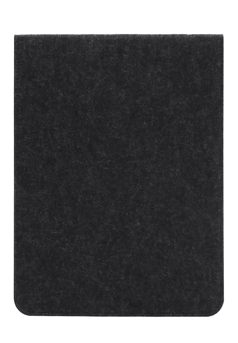 Quenty Felt Button Style Sleeve Case Laptop Ultrabook Compability 13 Inch Material Wool ORIGINAL - Dark Grey