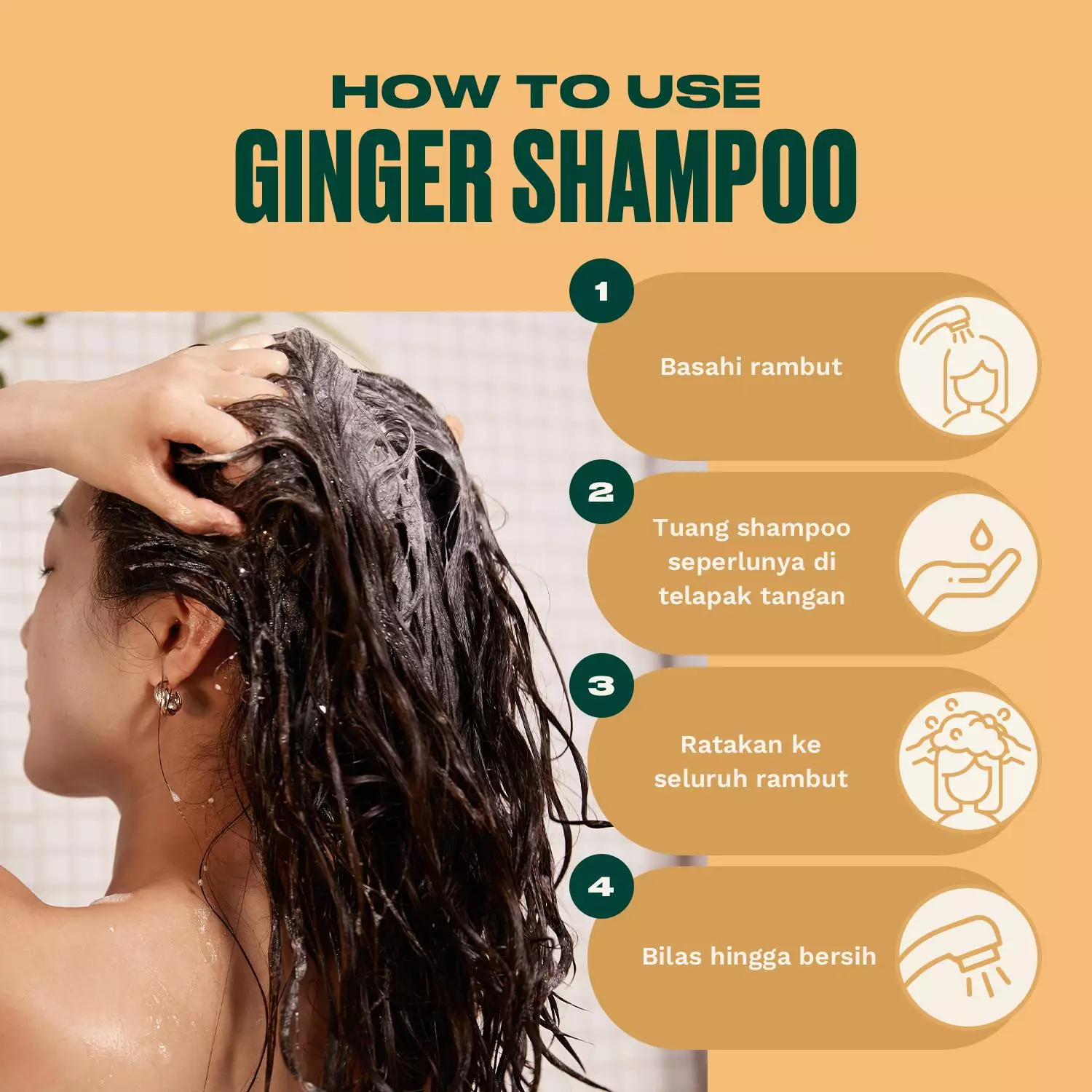 Ginger Anti Dandruff Shampoo 60ml