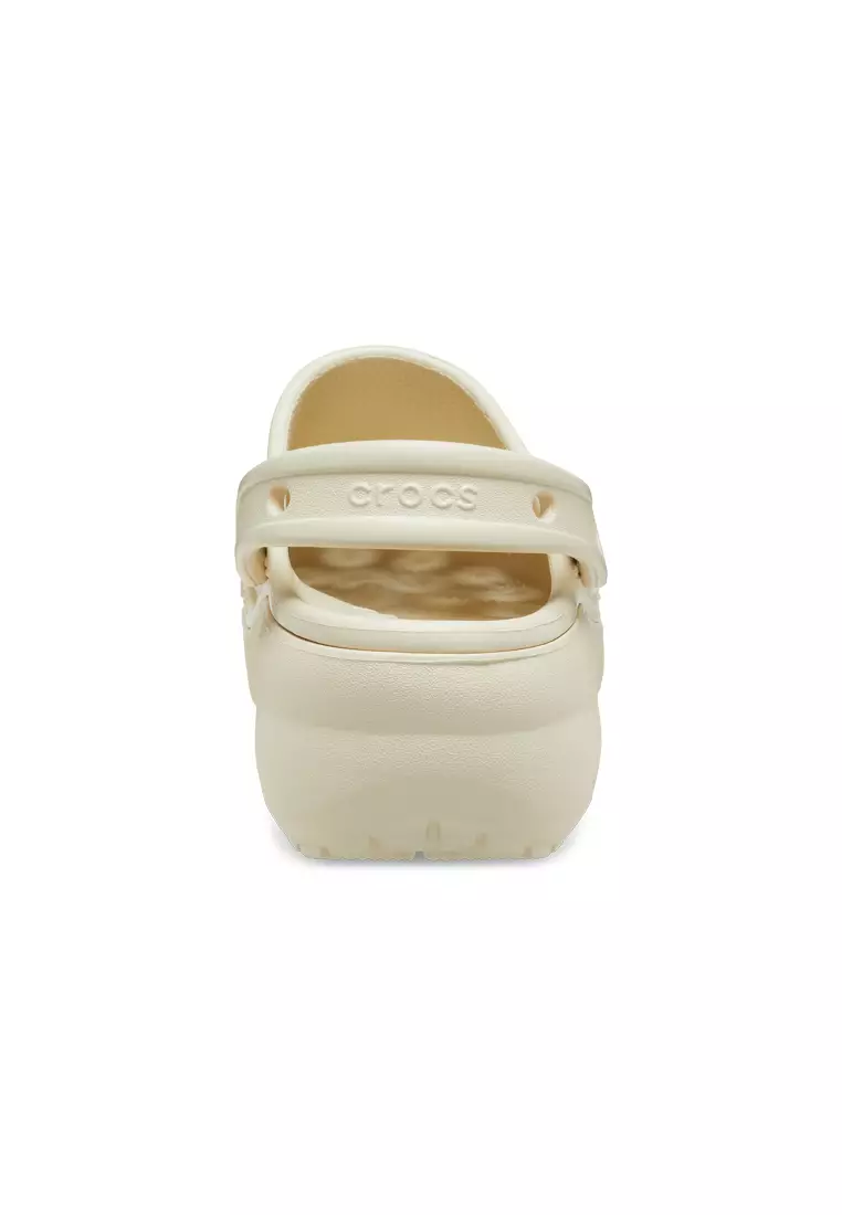 CROCS LADIES CLASSIC PLATFORM CLOG BONE