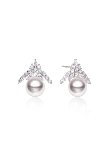 A-Excellence silver Premium Freshwater Pearl  6.75-7.5mm Hat Earrings 600DEAC65A4473GS_1