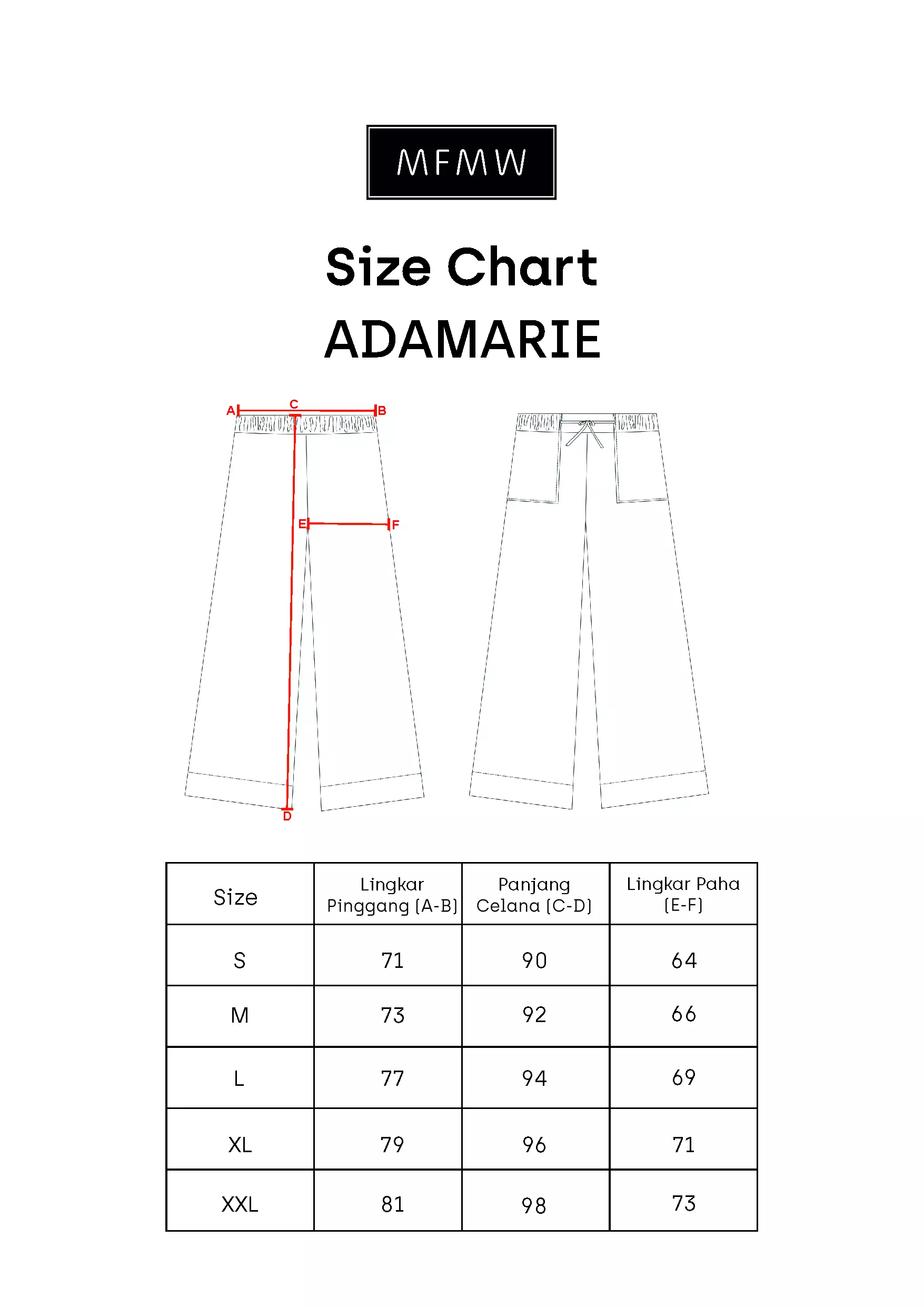 MFMW Adamarie Celana Panjang Kulot Brown Motif Salur